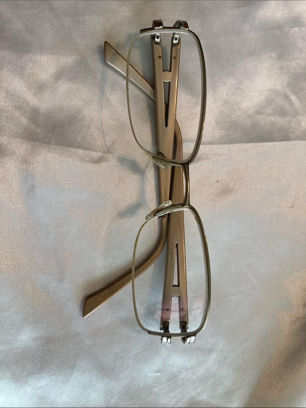 Dior Rectangular Metal Glasses in Gold